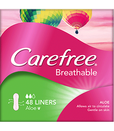 CAREFREE® Breathable Aloe Liners